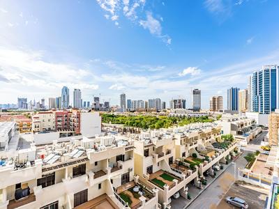 Apt with Artful Interior and Urban Views