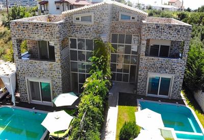 Blue Stone Pool Villa Crete Sea View