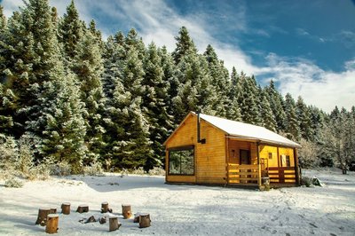 Wood Cabin by the River