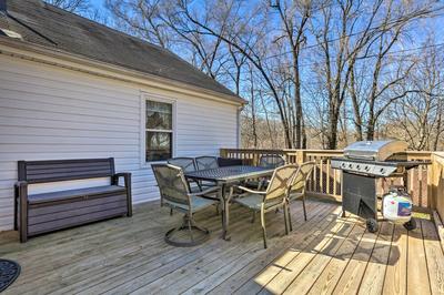 Quaint Creekside Cottage w/ Porch & Backyard!