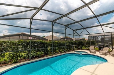 Modern Villa W/ South-facing Pool, Spa & Game Room Near Disney 3 Bedroom Villa