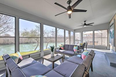 3 Mi to Dtwn! Riverfront Seguin Home w/ Sunroom