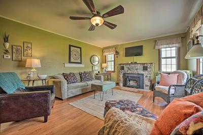 1940s Farm Cottage w/ Fire Pit, 4 Mi to Lake