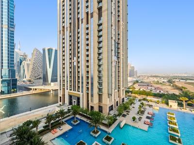 Modern Apartment With Partial Canal and Pool View
