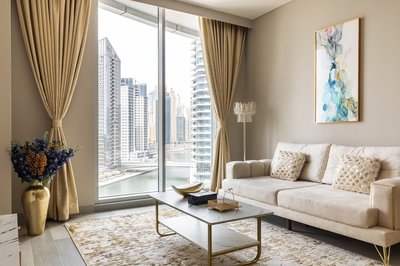 1 BR With Stunning 180 Marina View