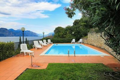 Flat Lake Garda With Very Panoramic View