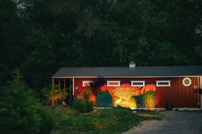Ruby s Red Cabin Hot Tub Nature Horses Indy, Billede 2