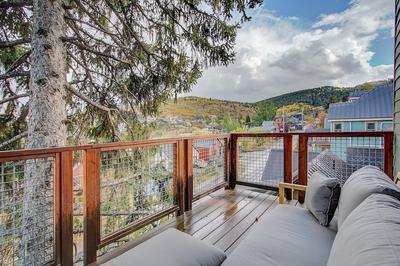 Ski-in/ski-out Townhome Steps to Main St & Ski Lift Deck View of Old Town