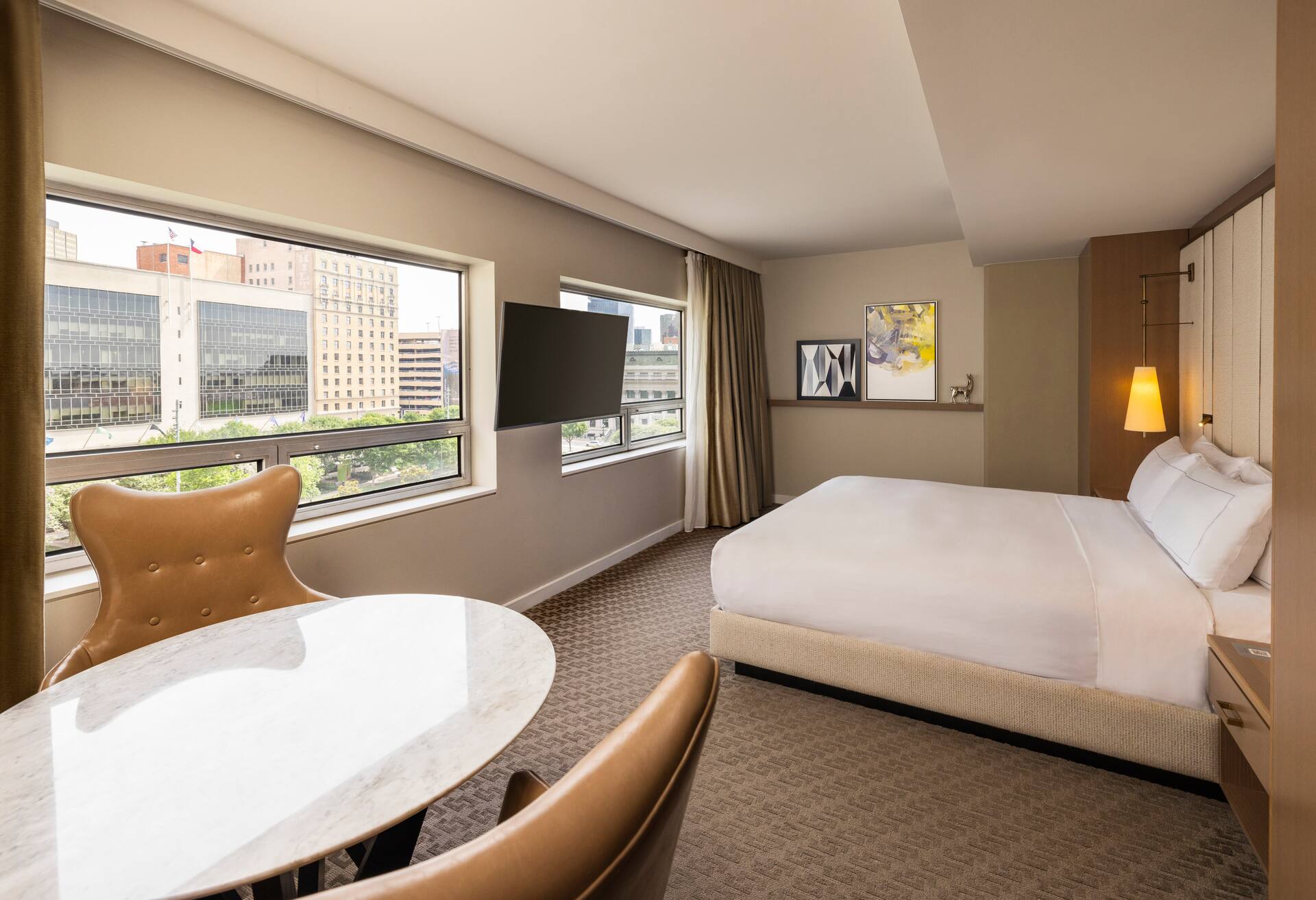1 King Bed with Living Area