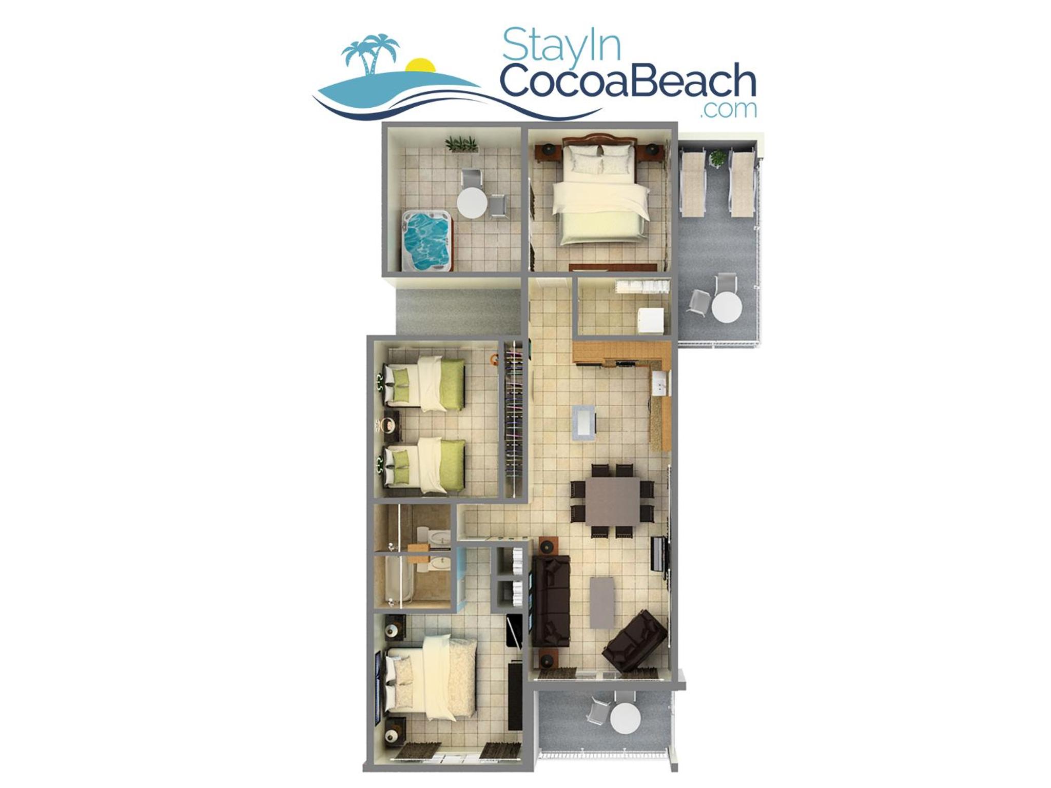 Deluxe Penthouse Apartment with Rooftop Hot Tub - Oceanfront - Unit #442 photo 3