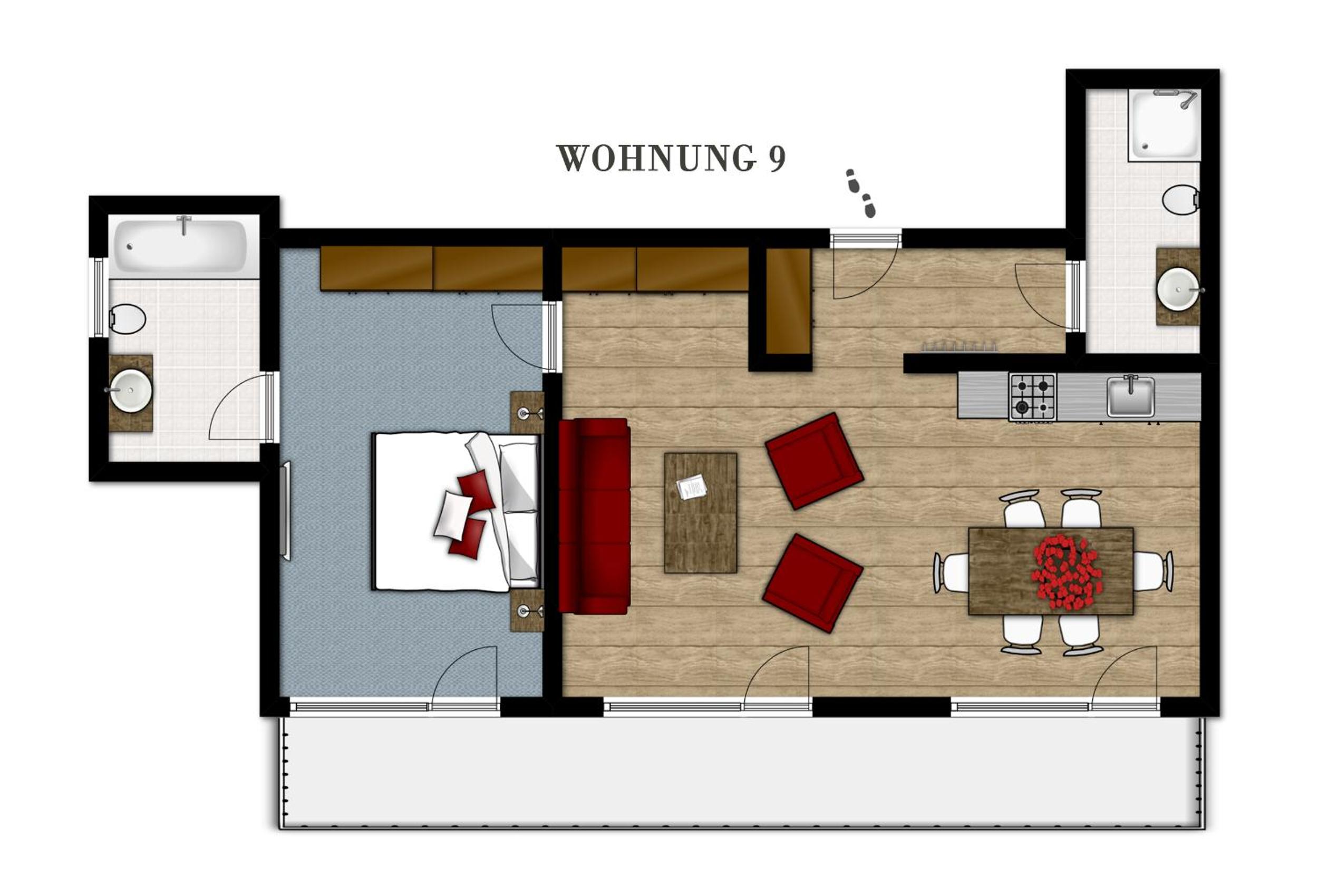 Apartment with Balcony photo 3