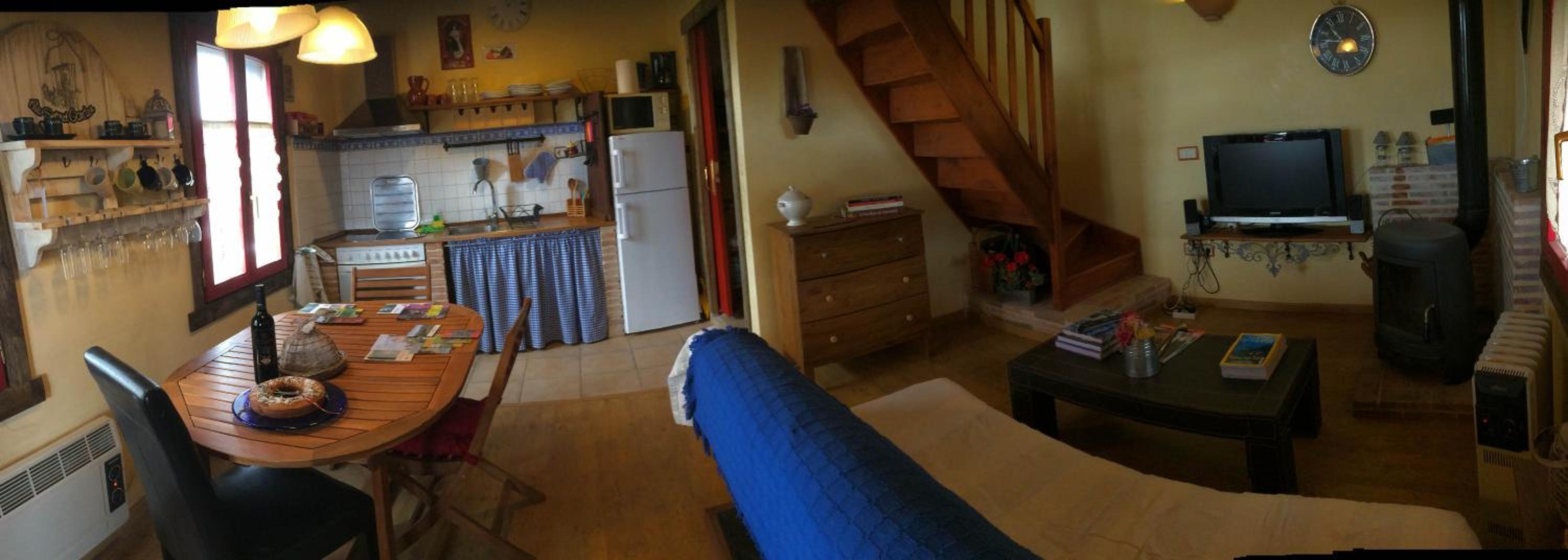 Habitación Cuádruple con Vista al Jardín