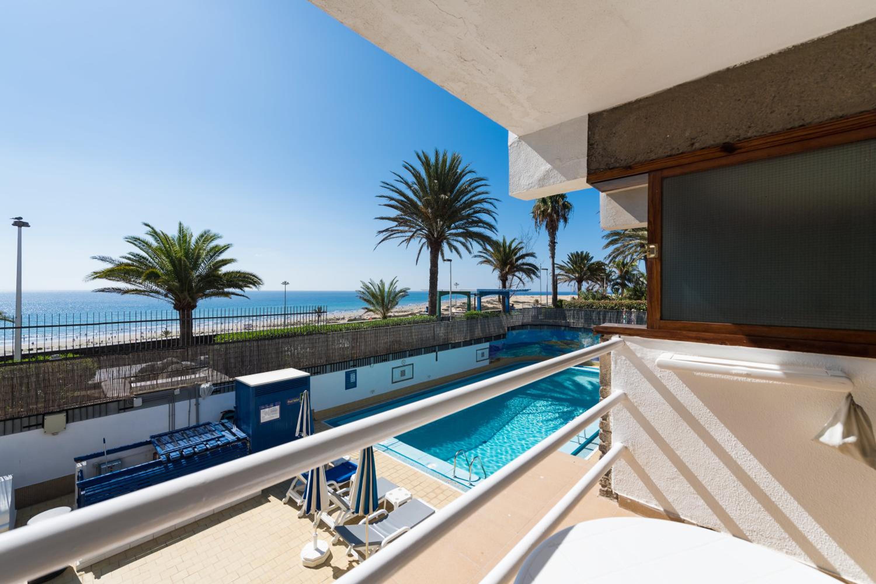 Departamento de una habitación con vista al mar situado en el exterior