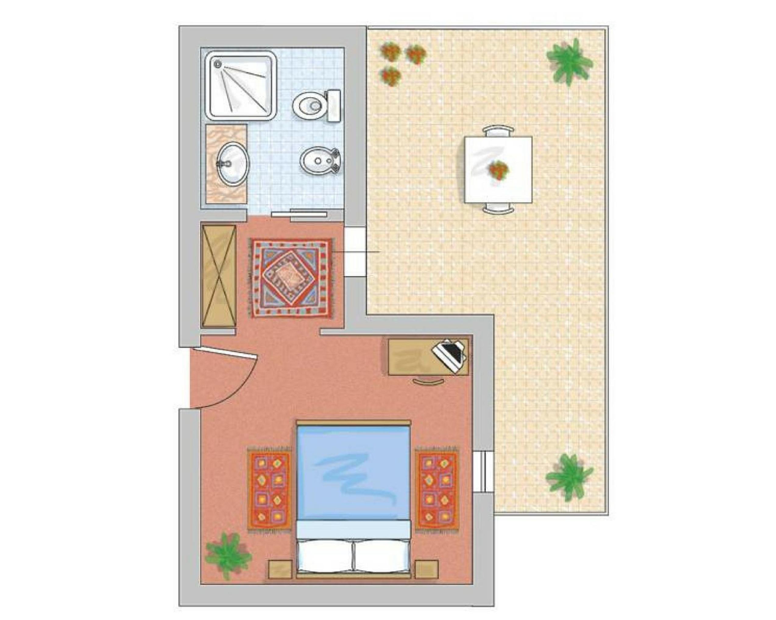 Double Room with Partial Sea View