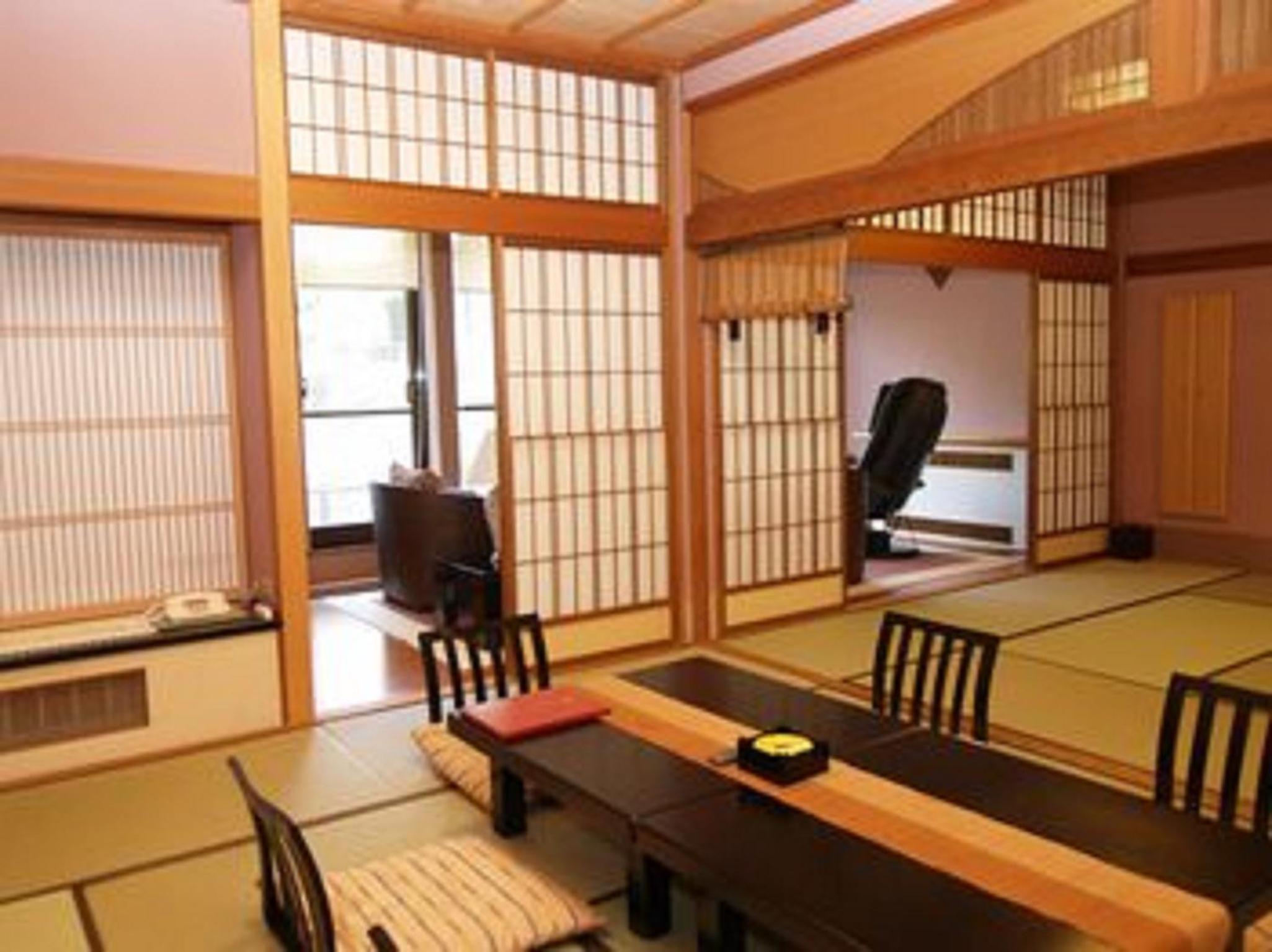 Japanese-style room with a seasonal Kaiseki dinner and Japanese breakfast