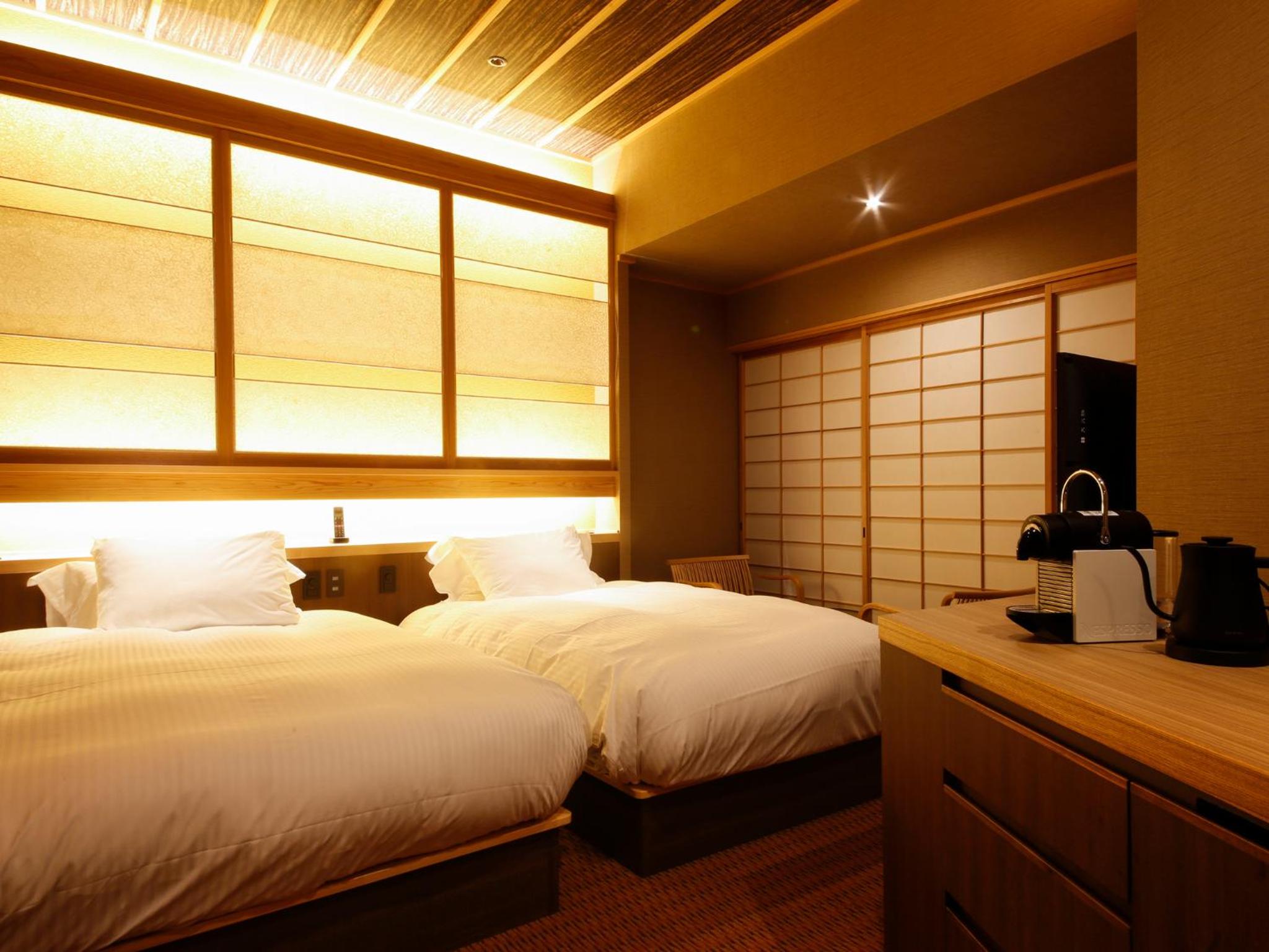 Twin Room with Open-Air Bath Type C - Non-Smoking (2nd floor) photo 3