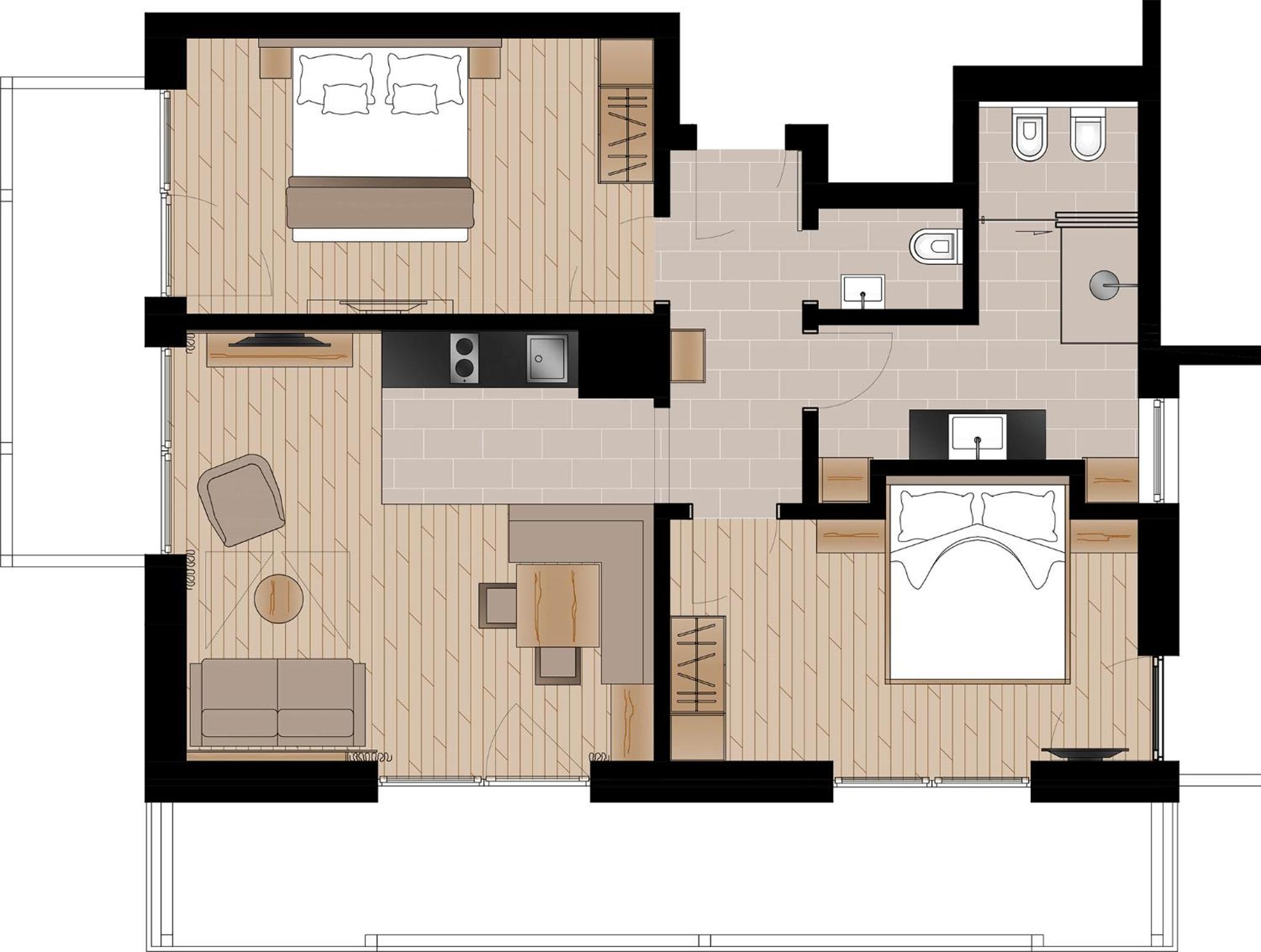 Two-Bedroom Apartment - Photo 10