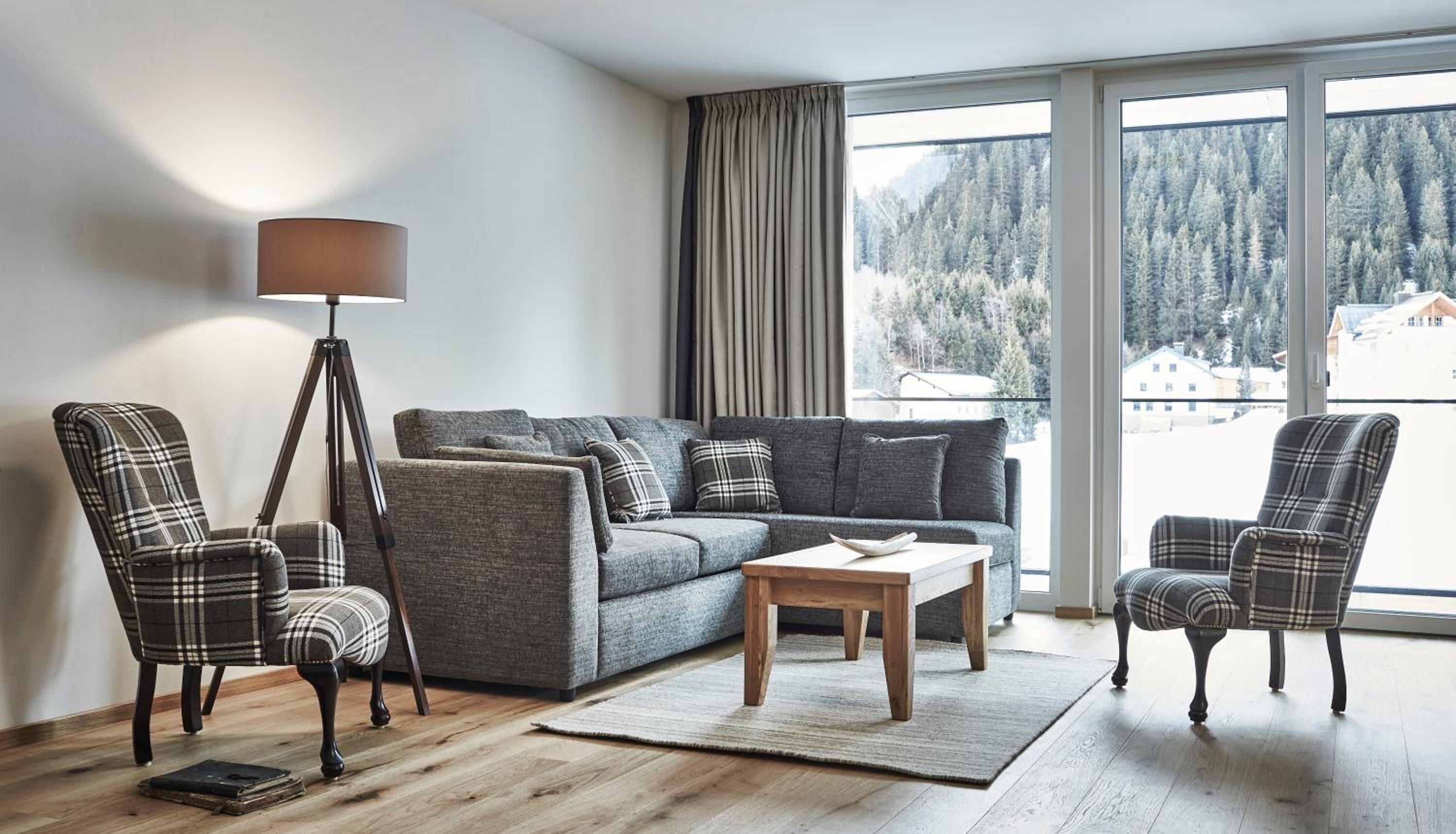 Luxury Family Room with One Double and Two Bunk Beds