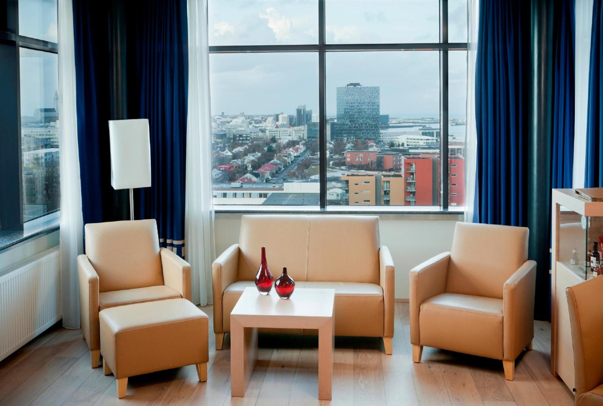 Enjoy stunning city views from your cozy retreat.