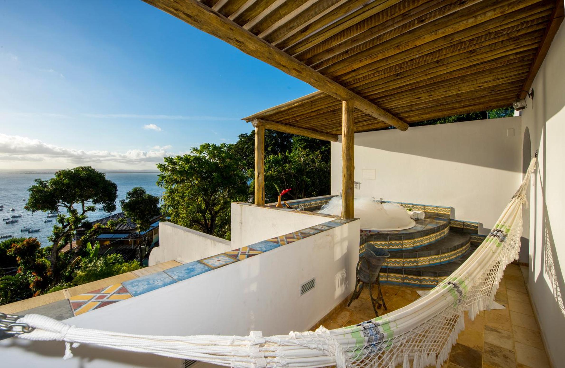 Panoramic suite with hot tub with balcony and sea and sunset view - Photo 3