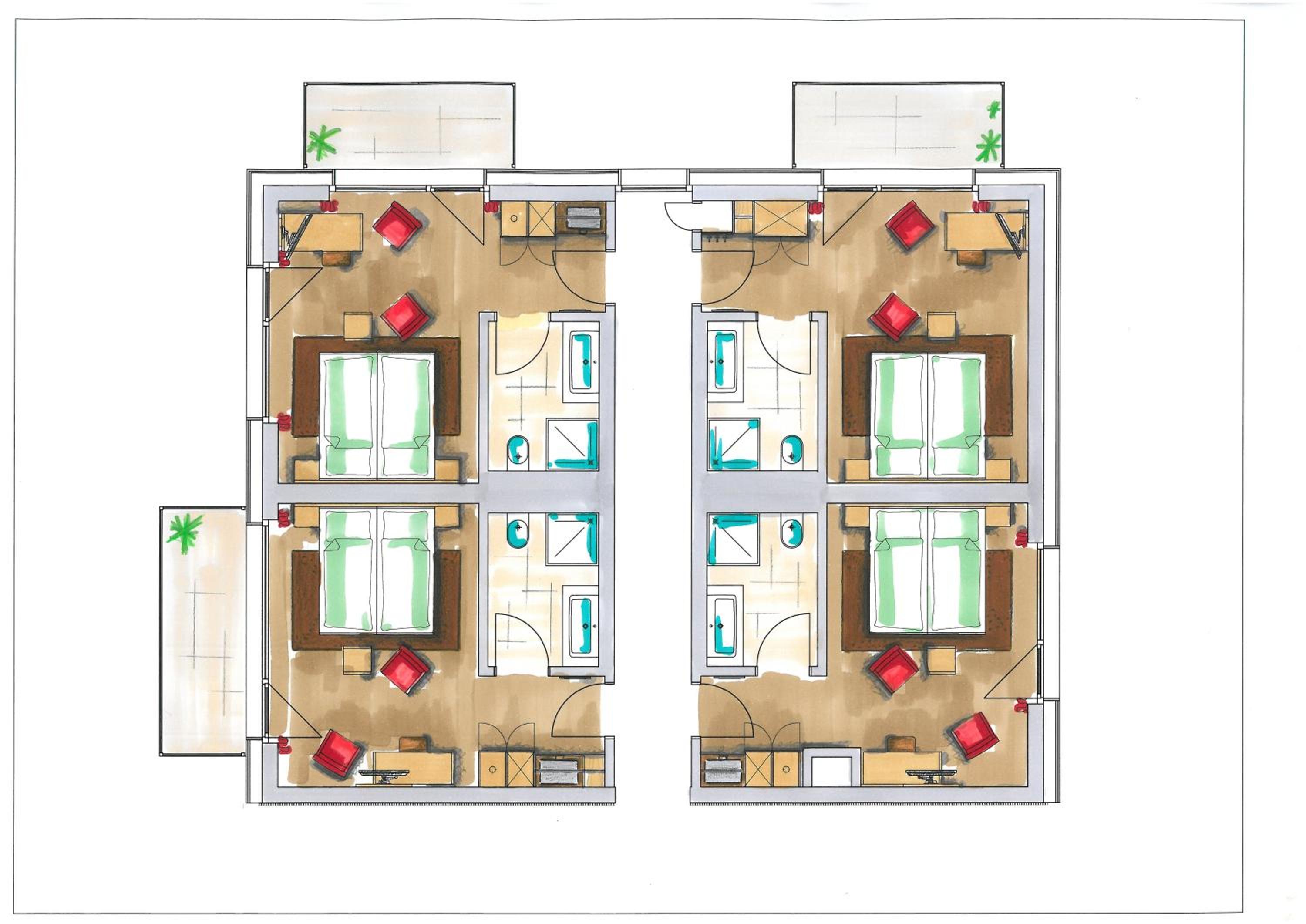 Superior Double or Twin Room with Balcony and Panoramic View - Photo 6