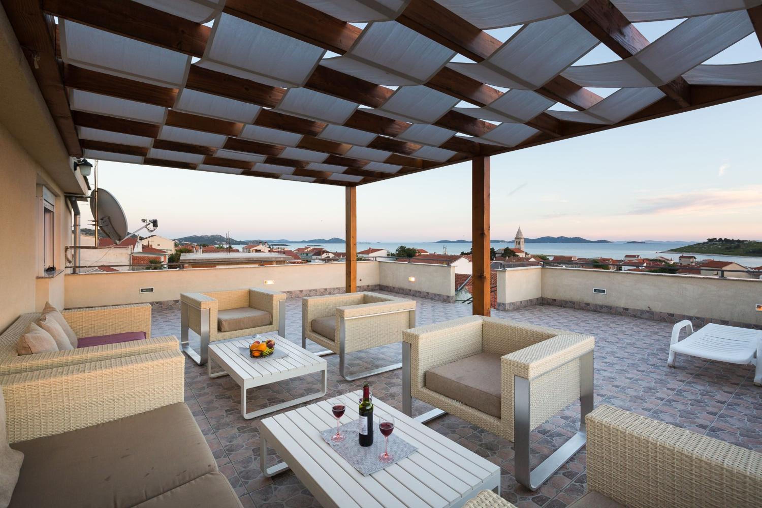 Two-Bedroom Apartment with Terrace and Sea View