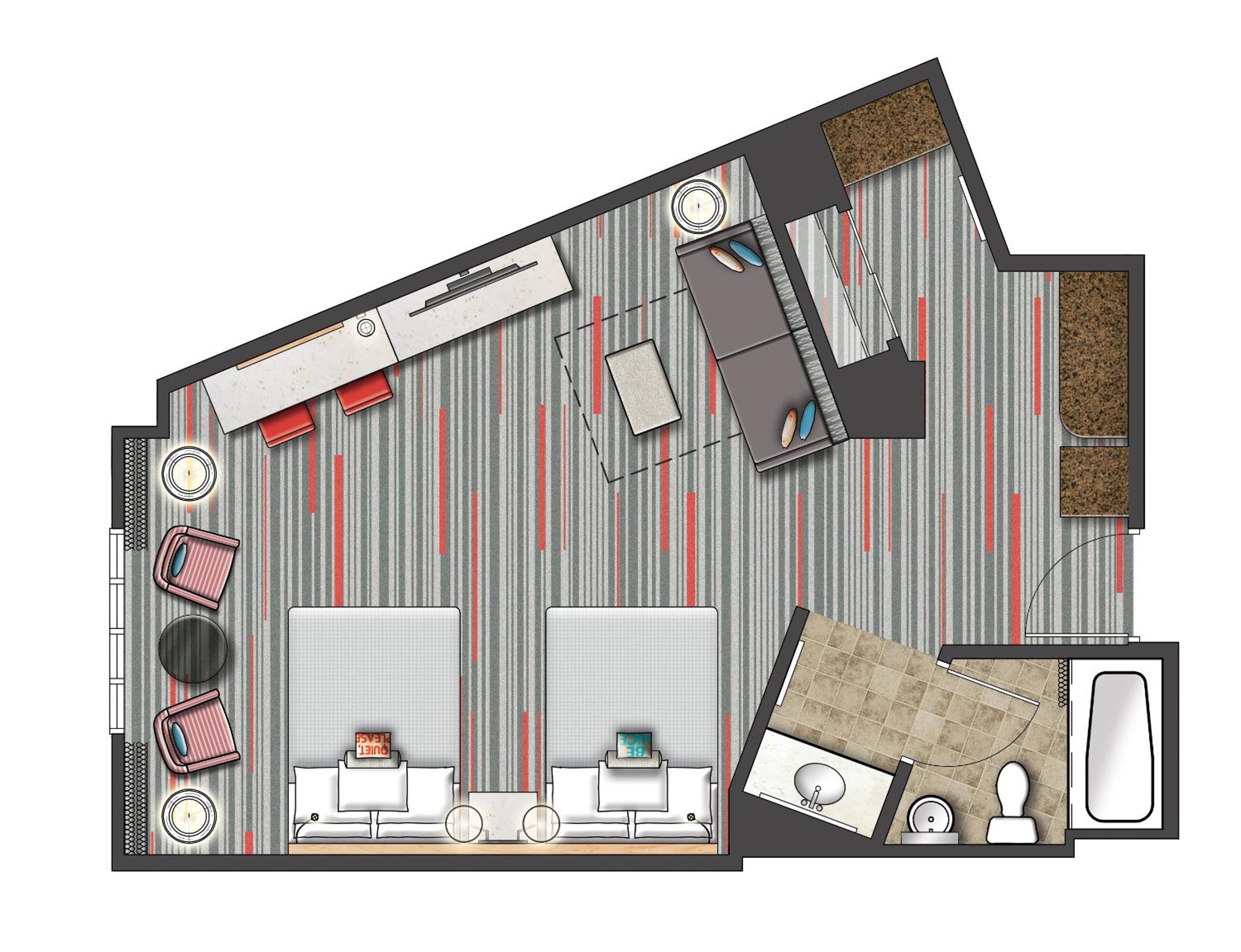 Deluxe Two Queen Room (Includes FREE^ Universal Express Unlimited)