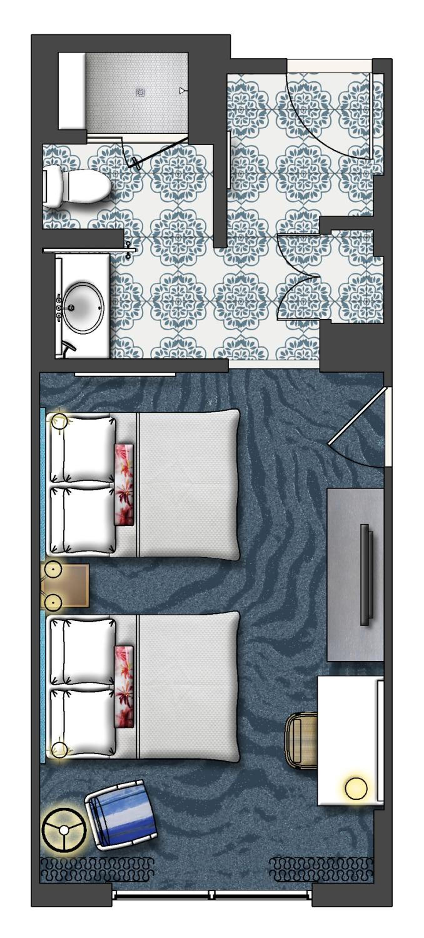 Pool View Room - Two Queen Beds (Includes Early Park Admission*) thumbnail 5