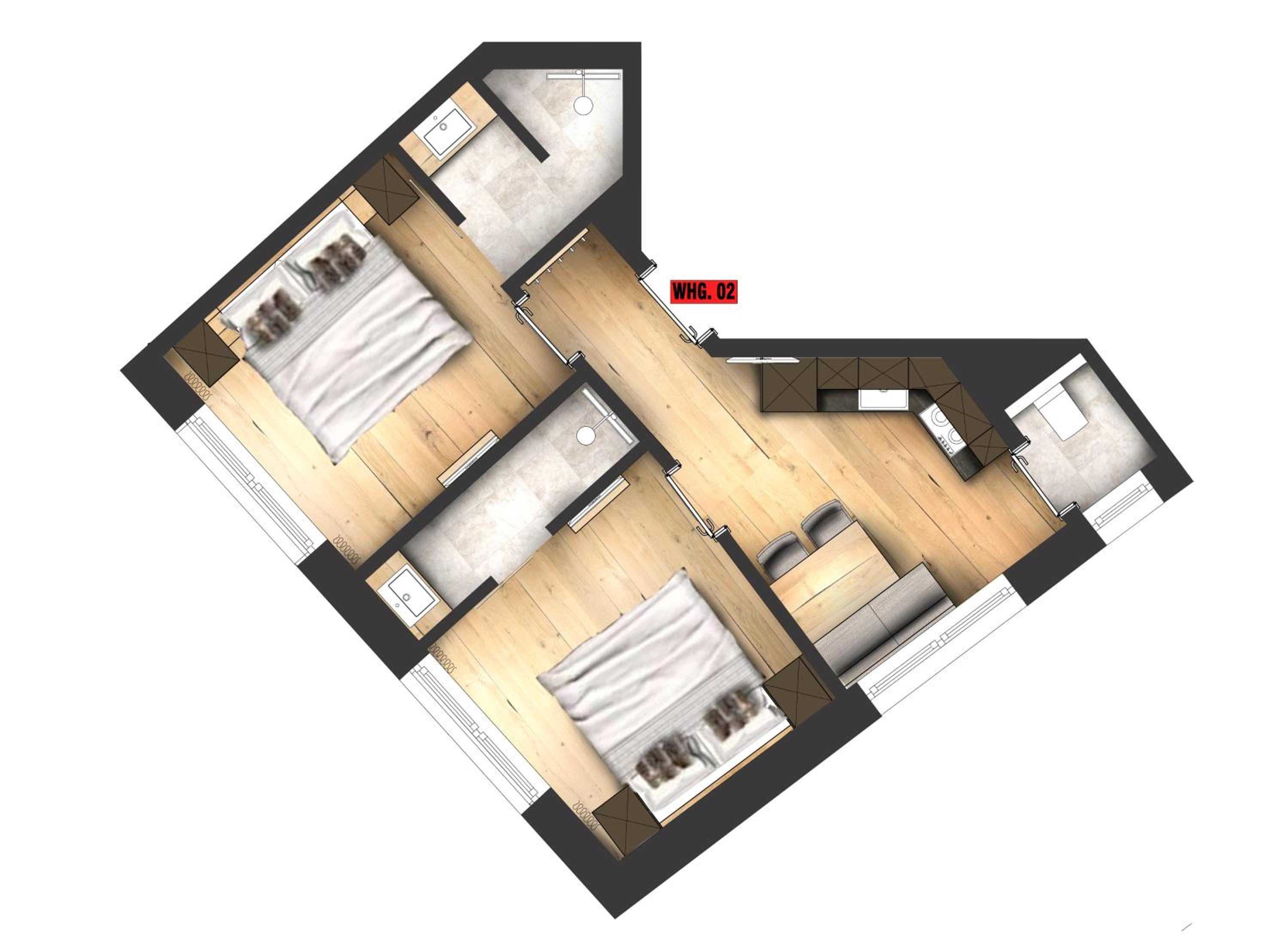 Two-Bedroom Apartment photo 3