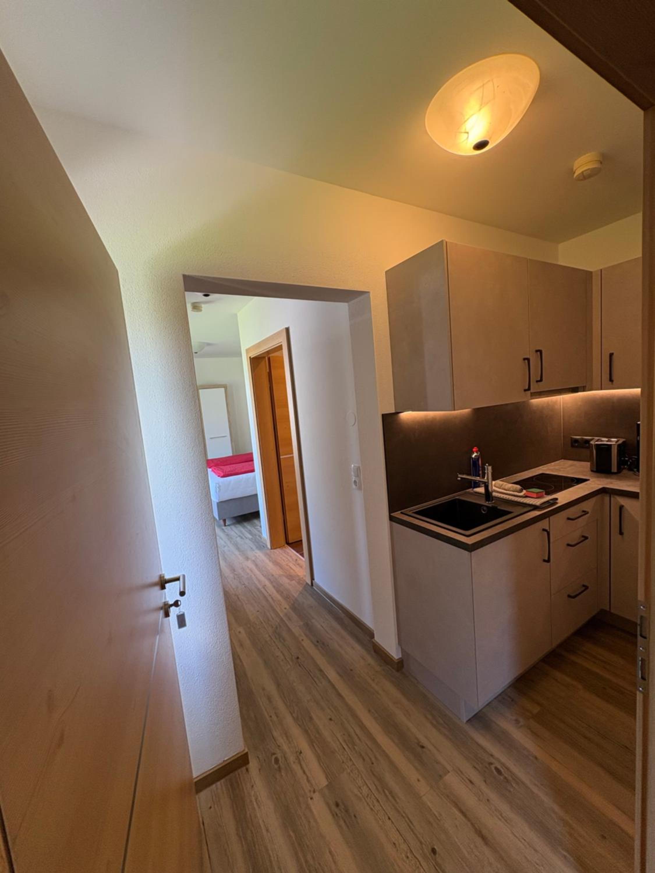 One-Bedroom Apartment with Balcony and Mountain View