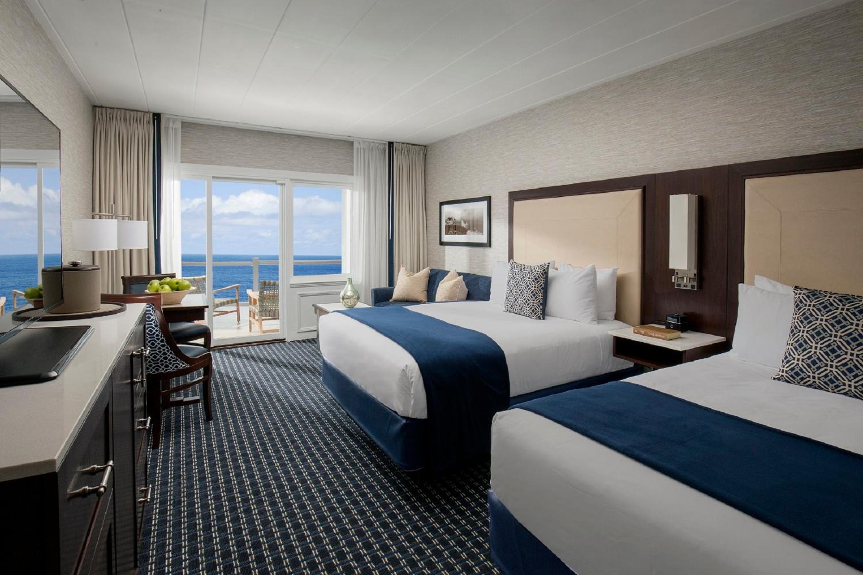Queen Room with Two Queen Beds and Balcony with Ocean View