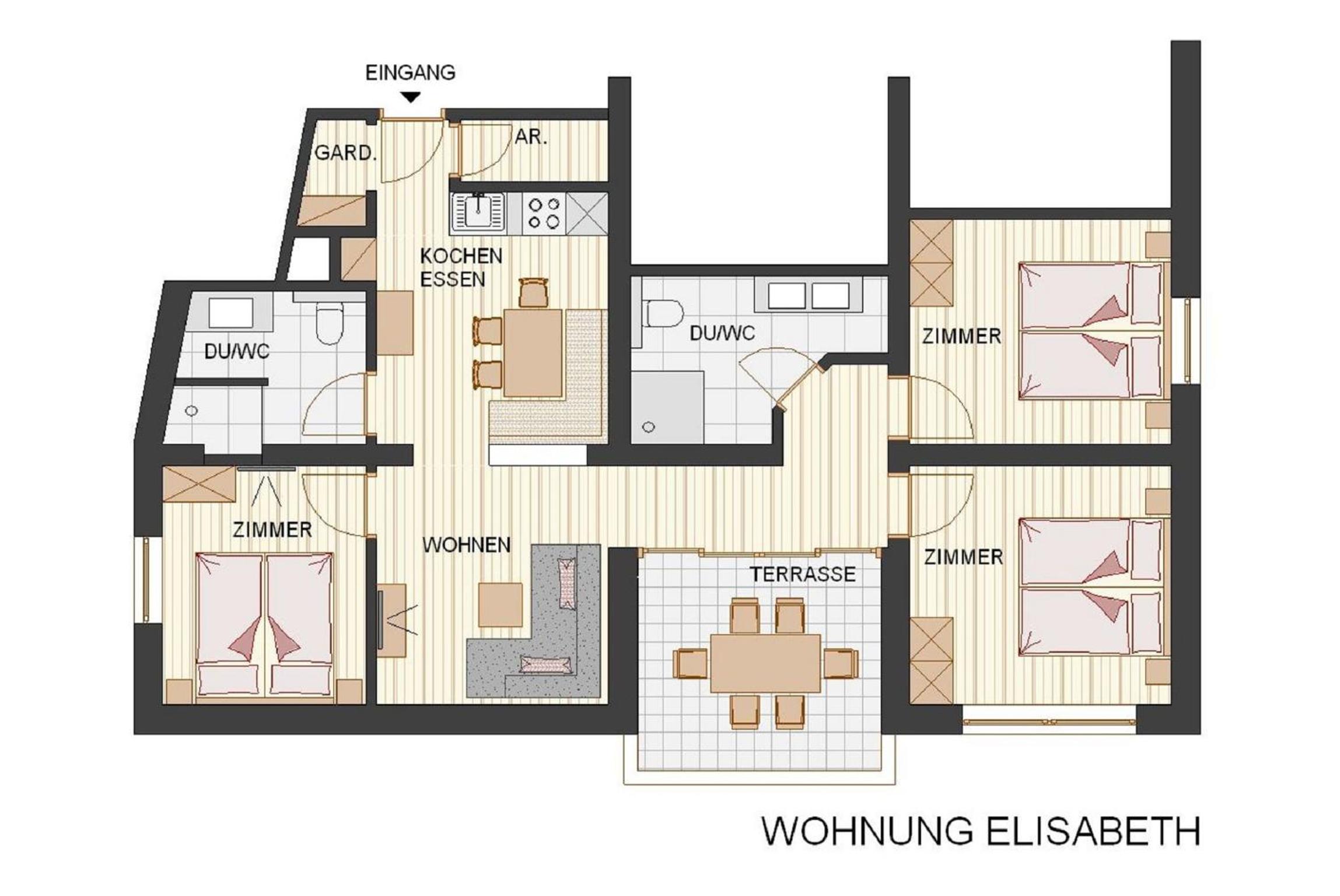 Three-Bedroom Apartment (1) photo 2