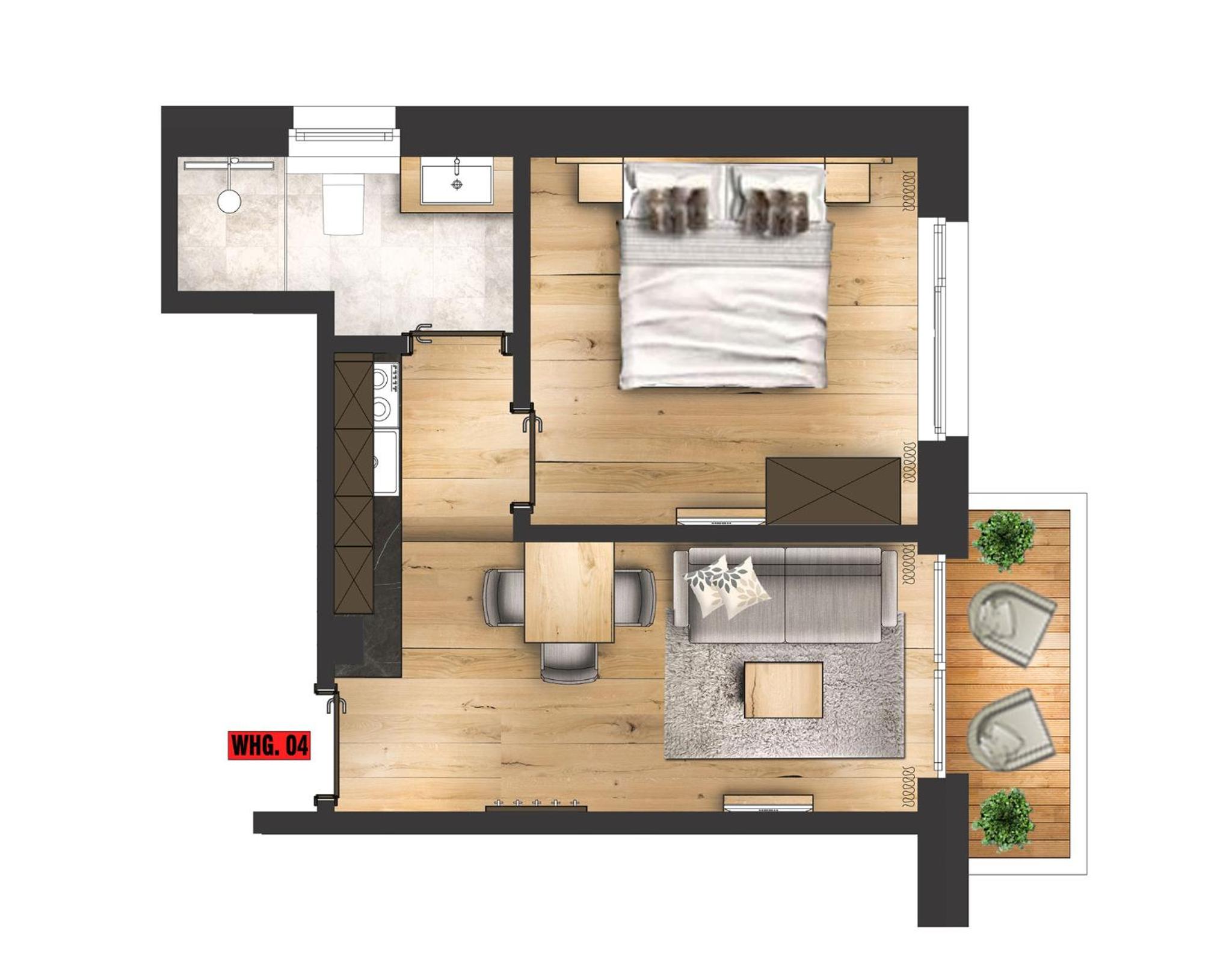 One-Bedroom Apartment photo 2