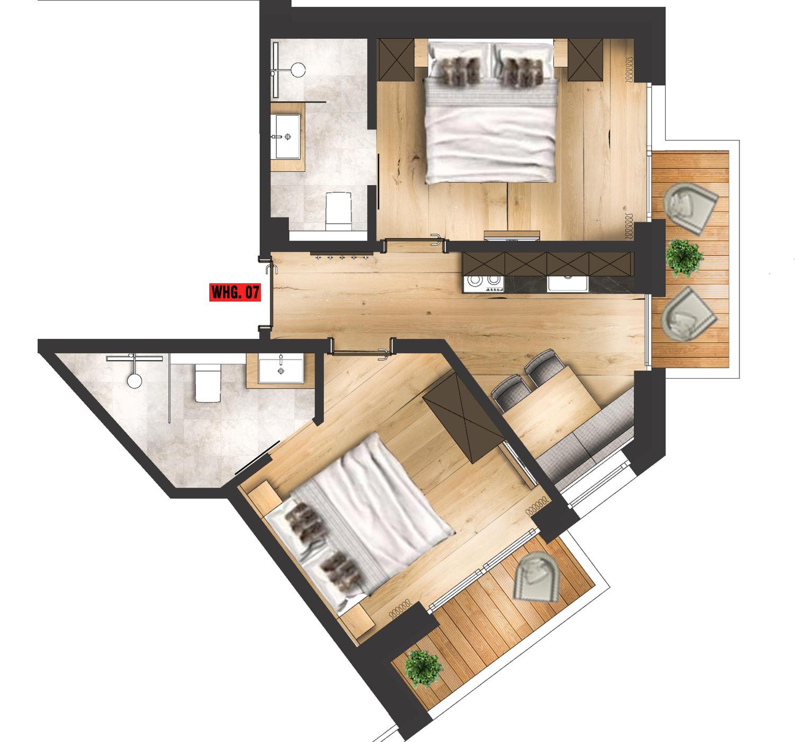 Apartment with Balcony photo 3