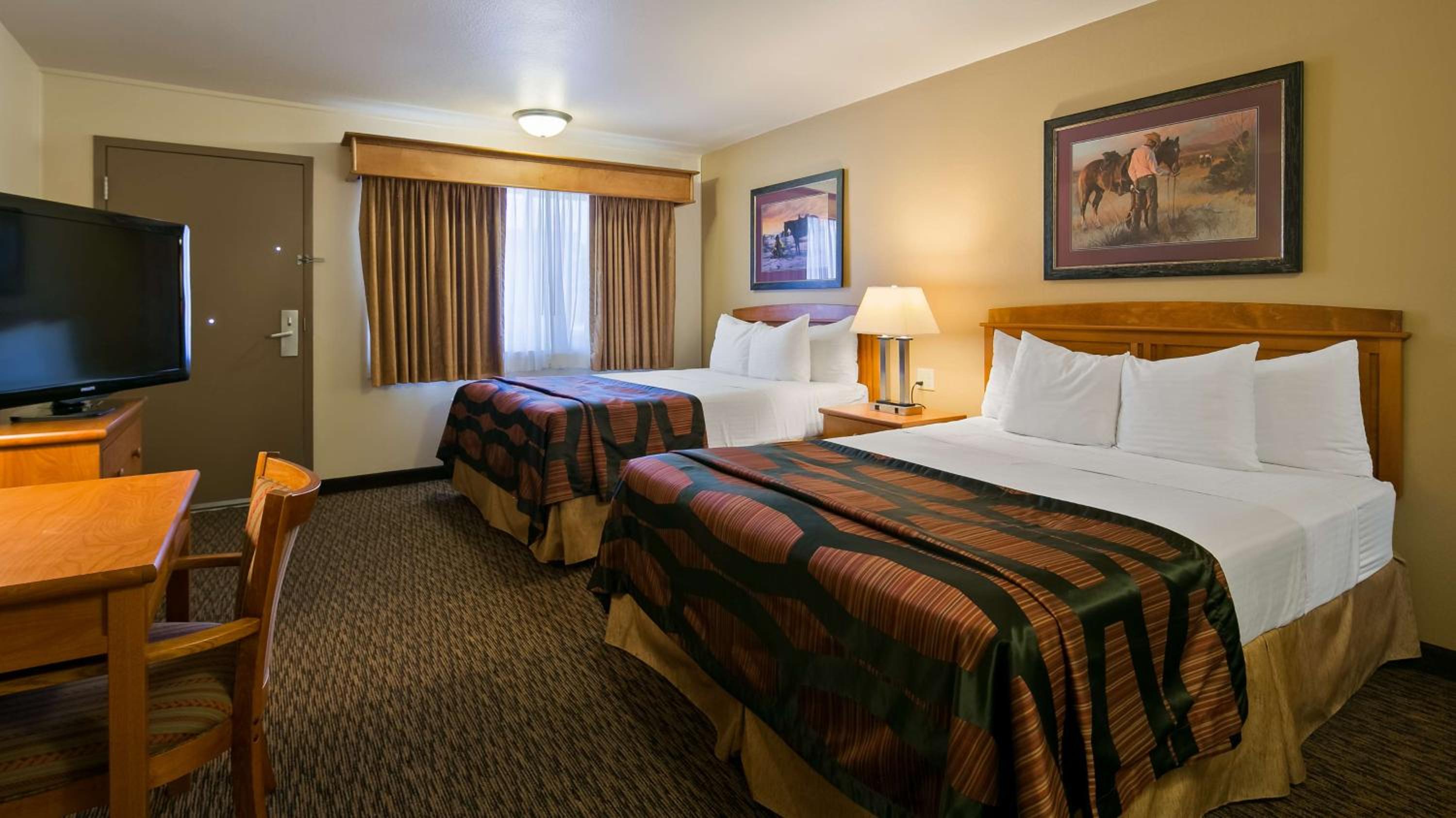Queen Room with Two Queen Beds and Mobility Accessible Roll-In Shower photo 1