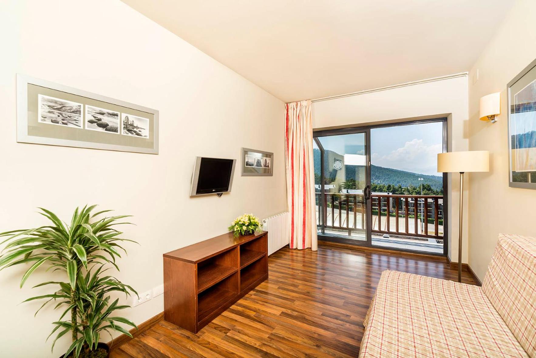 Apartamento de una habitación con vista.