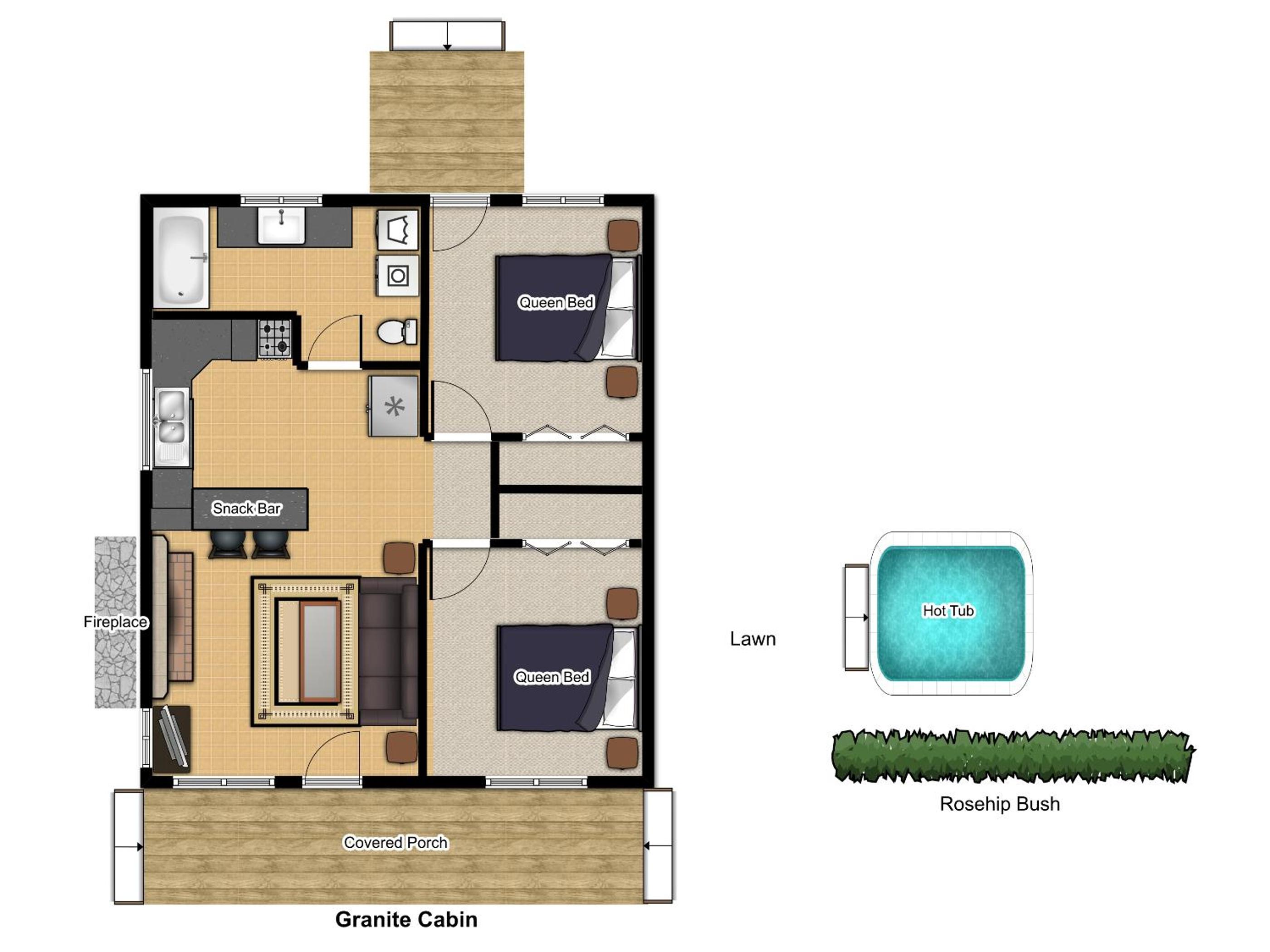 Two-Bedroom Cottage - Granite photo 2