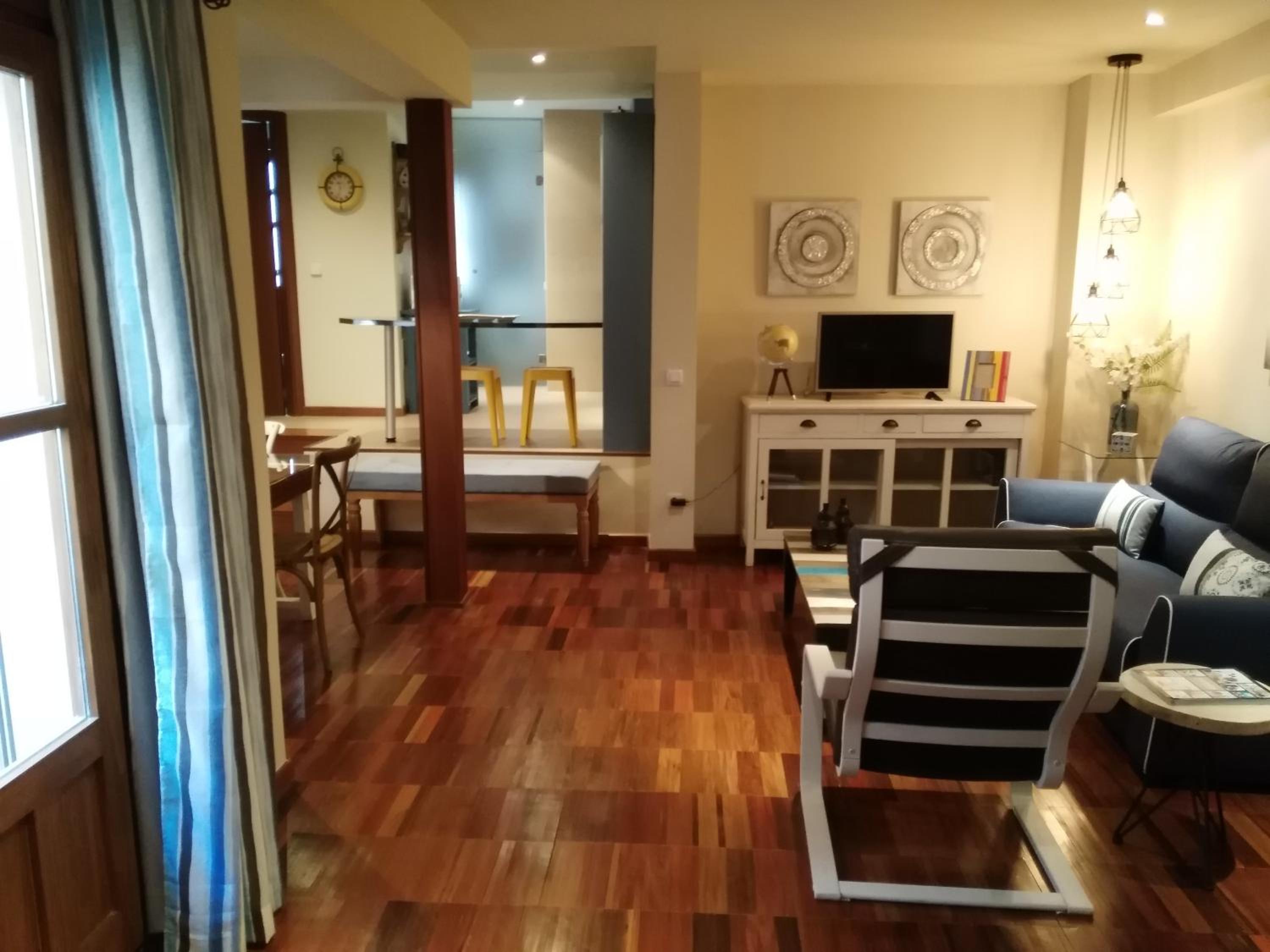 Apartamento con vista al patio