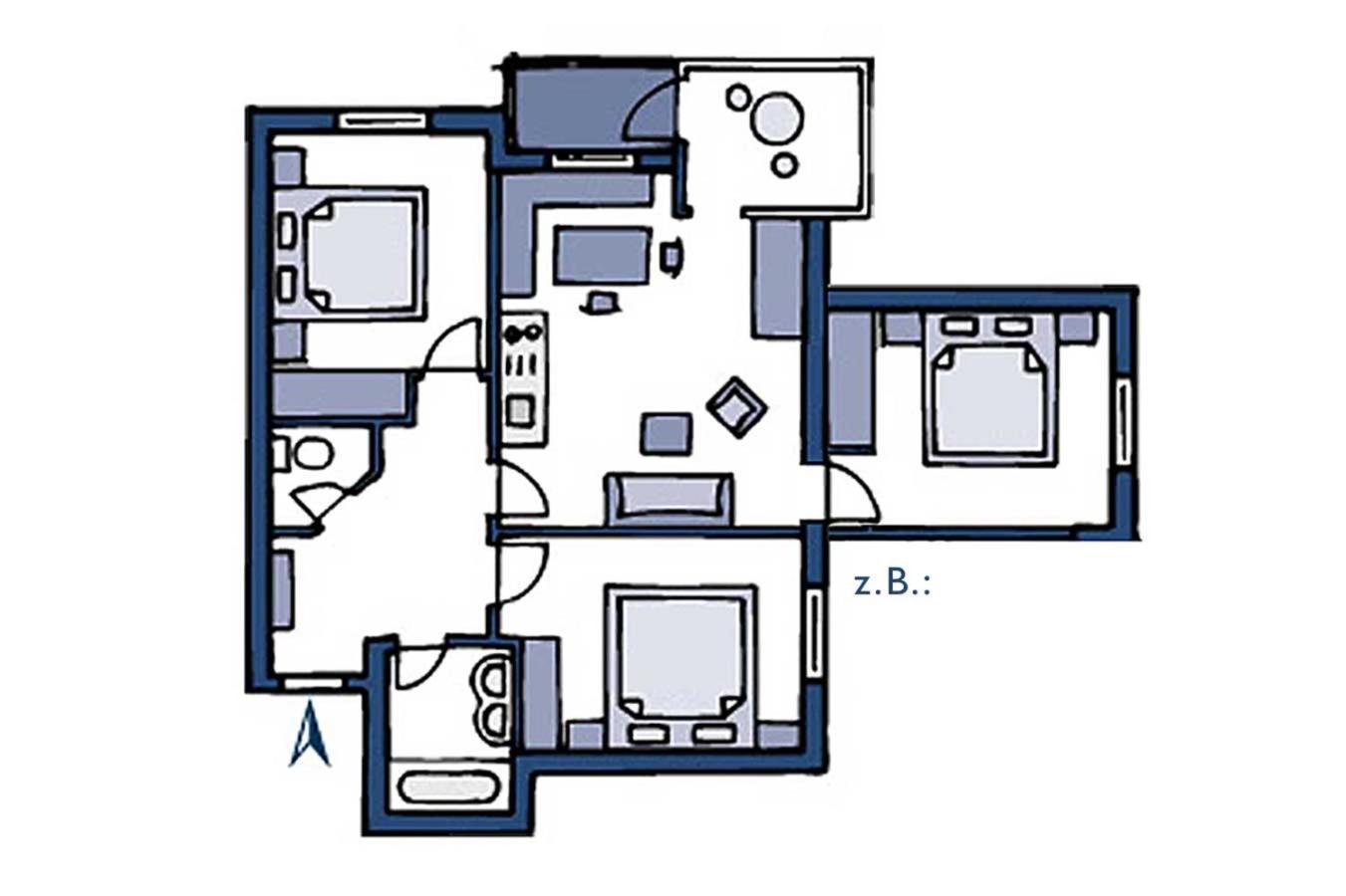 Three-Bedroom Apartment photo 2