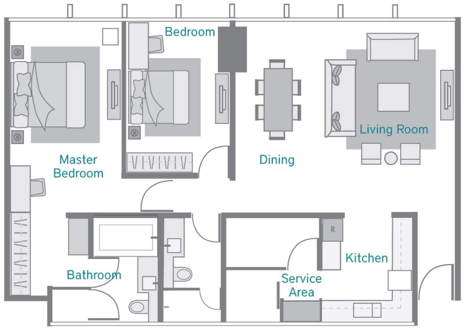 Deluxe Two-Bedroom Apartment
