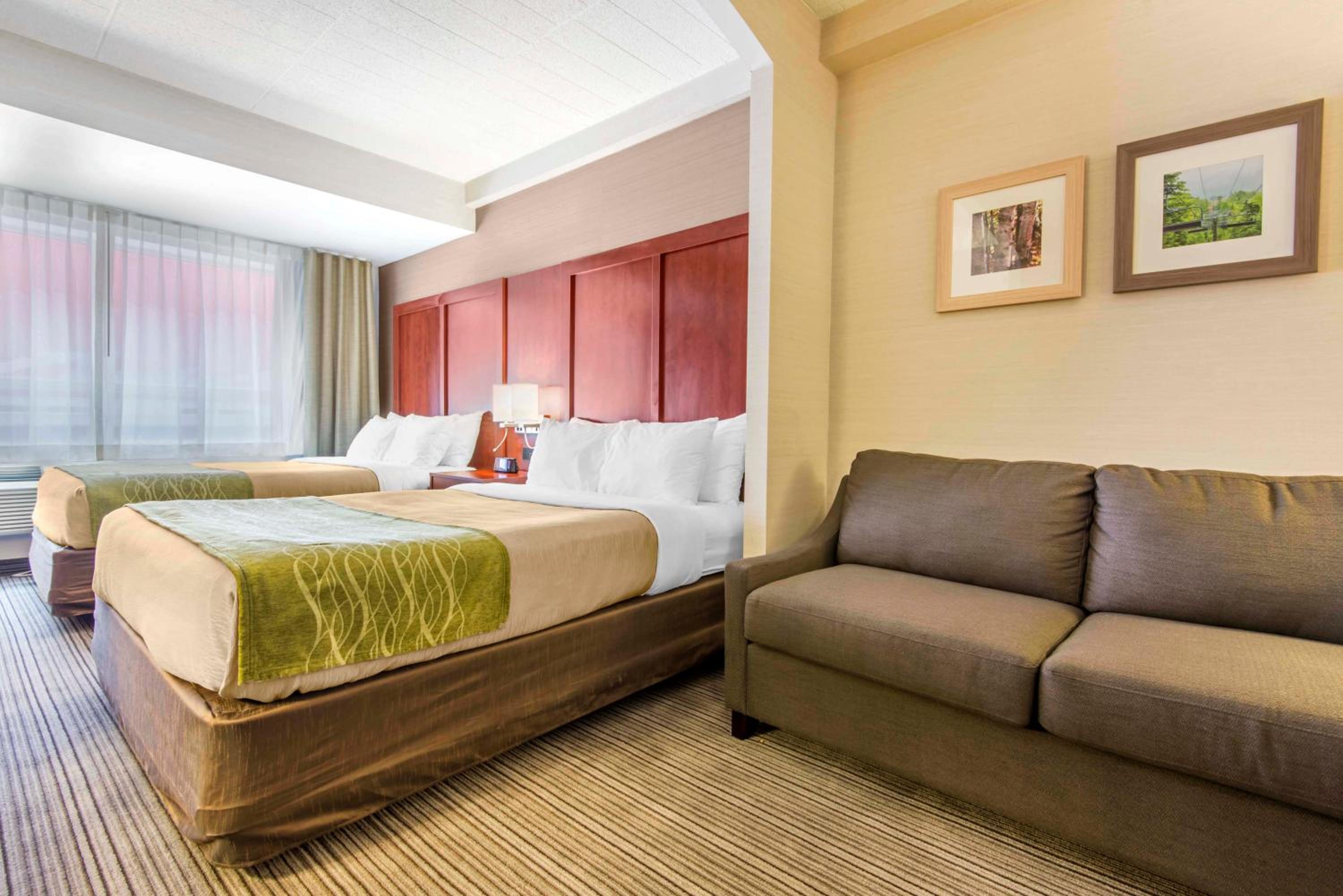 Queen Suite with Two Queen Beds and Sofa Bed