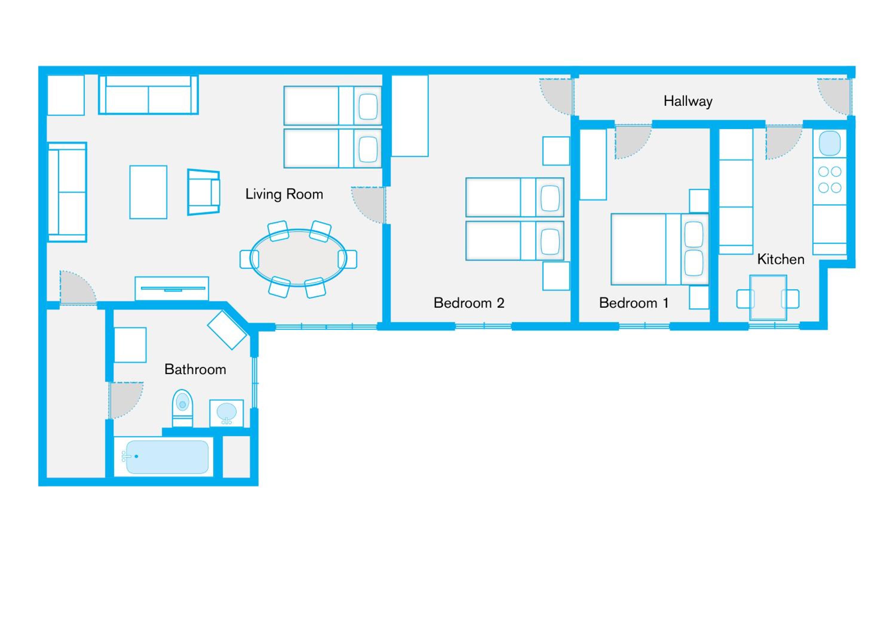 Three-Bedroom Apartment photo 1