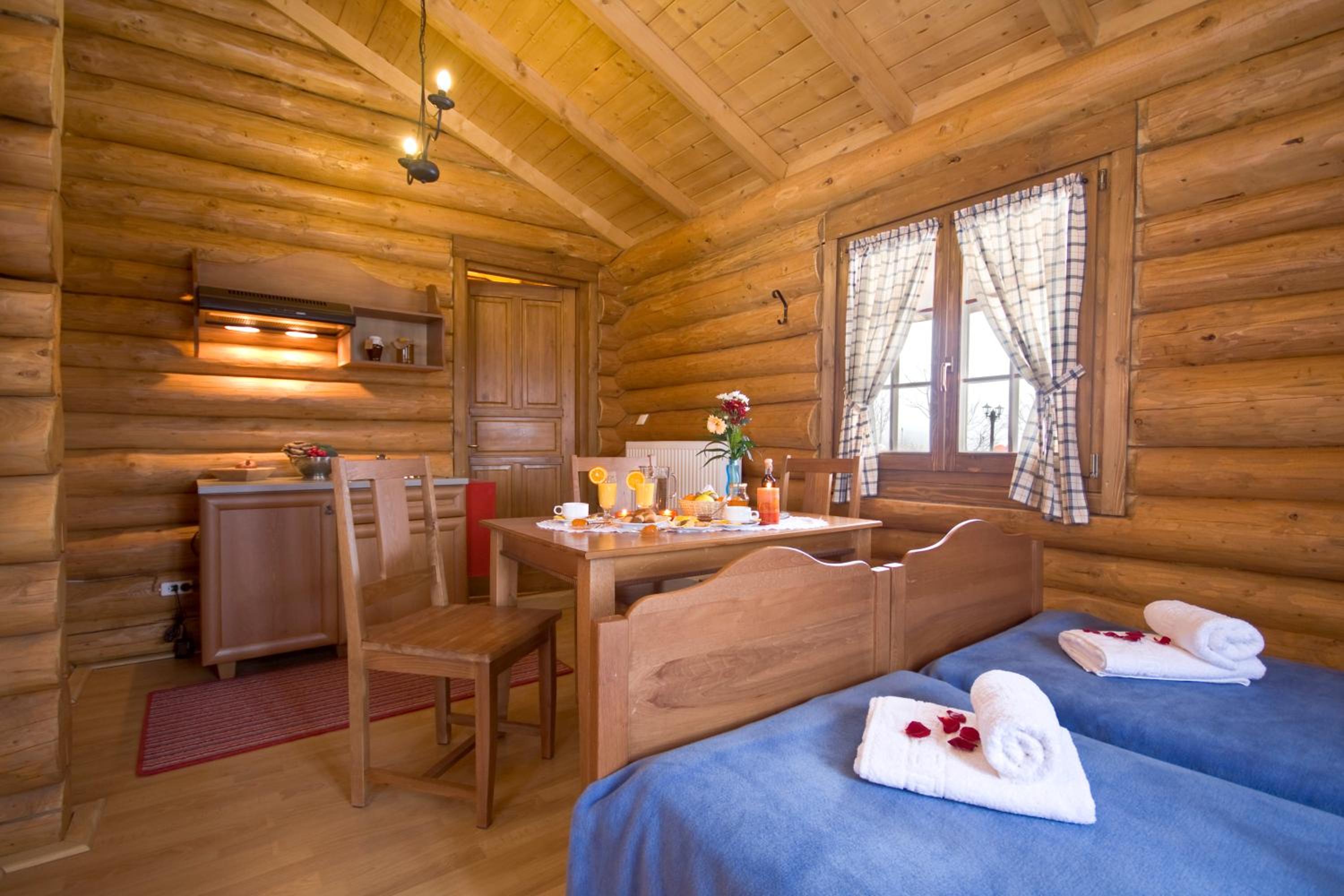 Chalet with fireplace photo 2