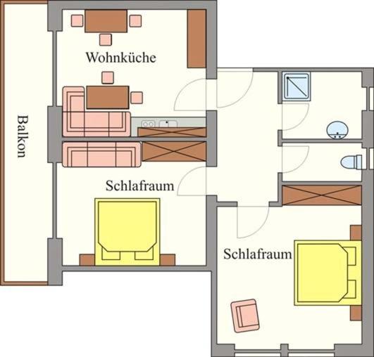 Two-Bedroom Apartment with Balcony photo 2