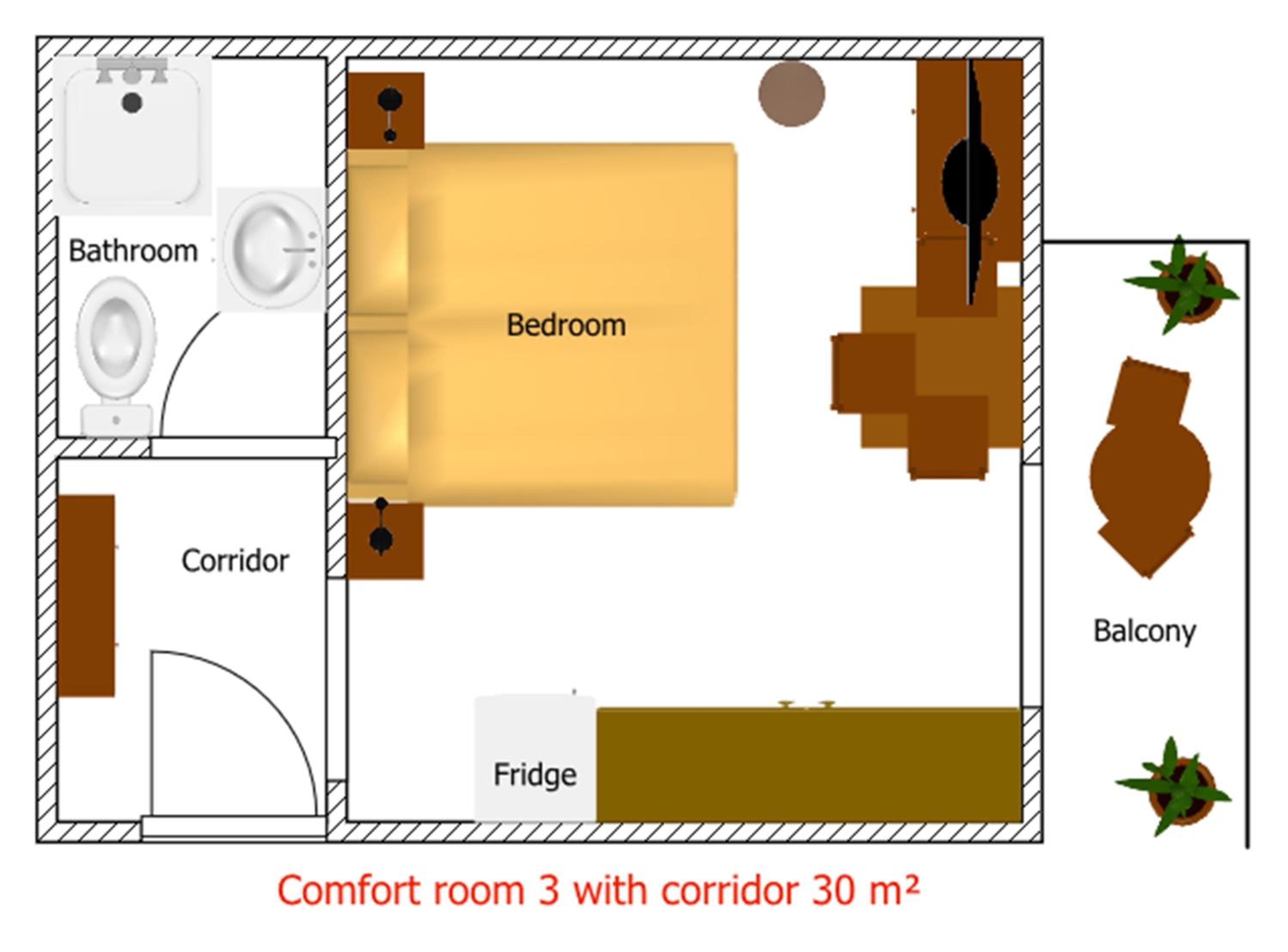 Comfort Double Room with Balcony 3 photo 3