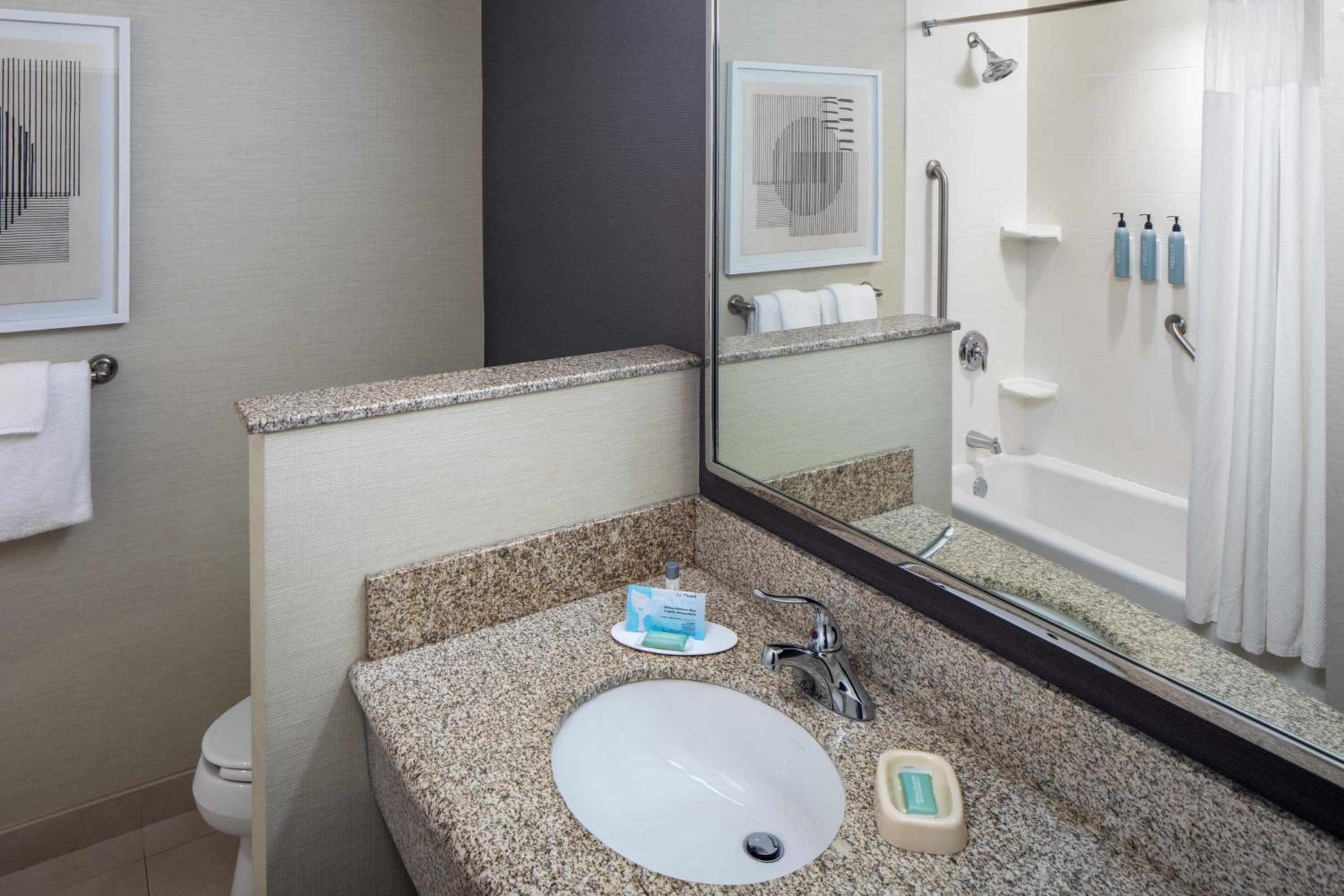 One-Bedroom King Suite with Roll-In Shower and Sofa Bed - Mobility Access/Hearing Accessible