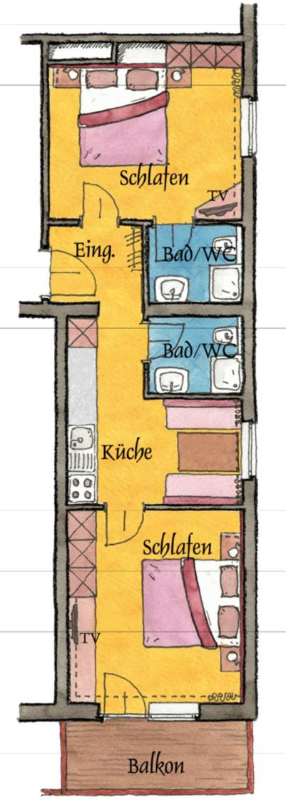 Apartment with Balcony