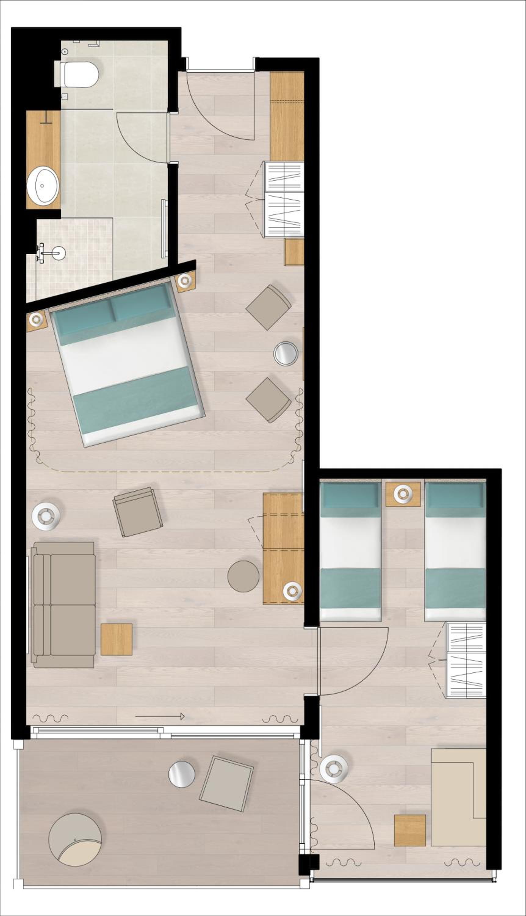 Family Suite with Balcony - Photo 4
