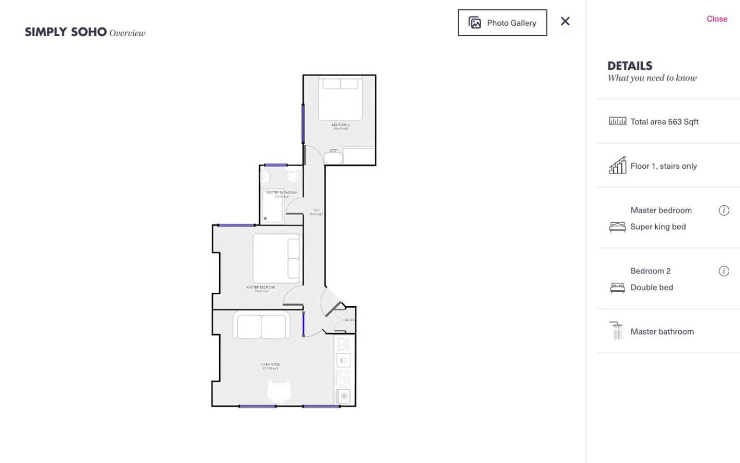 Two-Bedroom Apartment - Cherry Blossom photo 1