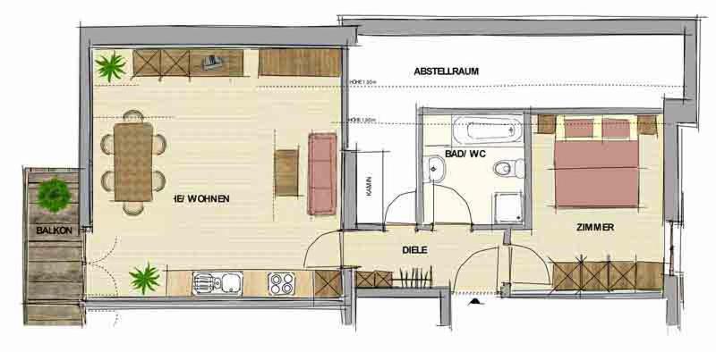 Apartment with Mountain View photo 2